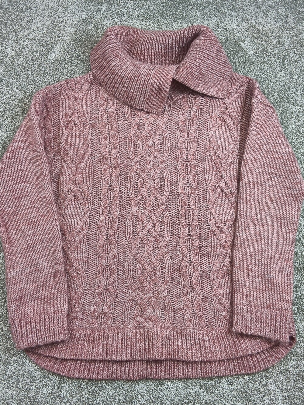 Royal Robbins Womens Pink Cowl Neck Knit Ahwahnee Size S Sweater Outdoor Winter